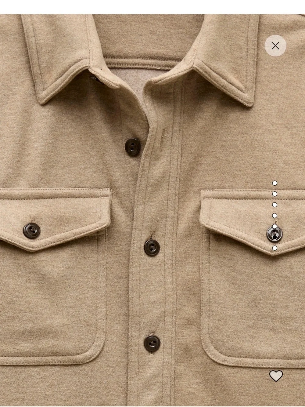 J. Crew Men's Neutral Beige Shirt Jacket